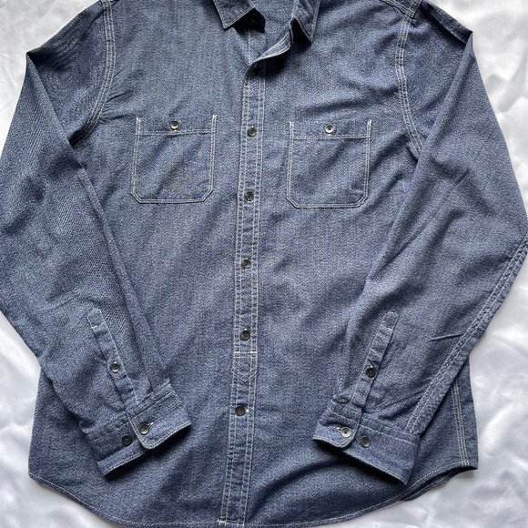 Express Men's long sleeve shirt Size L Gray - Picture 8 of 8